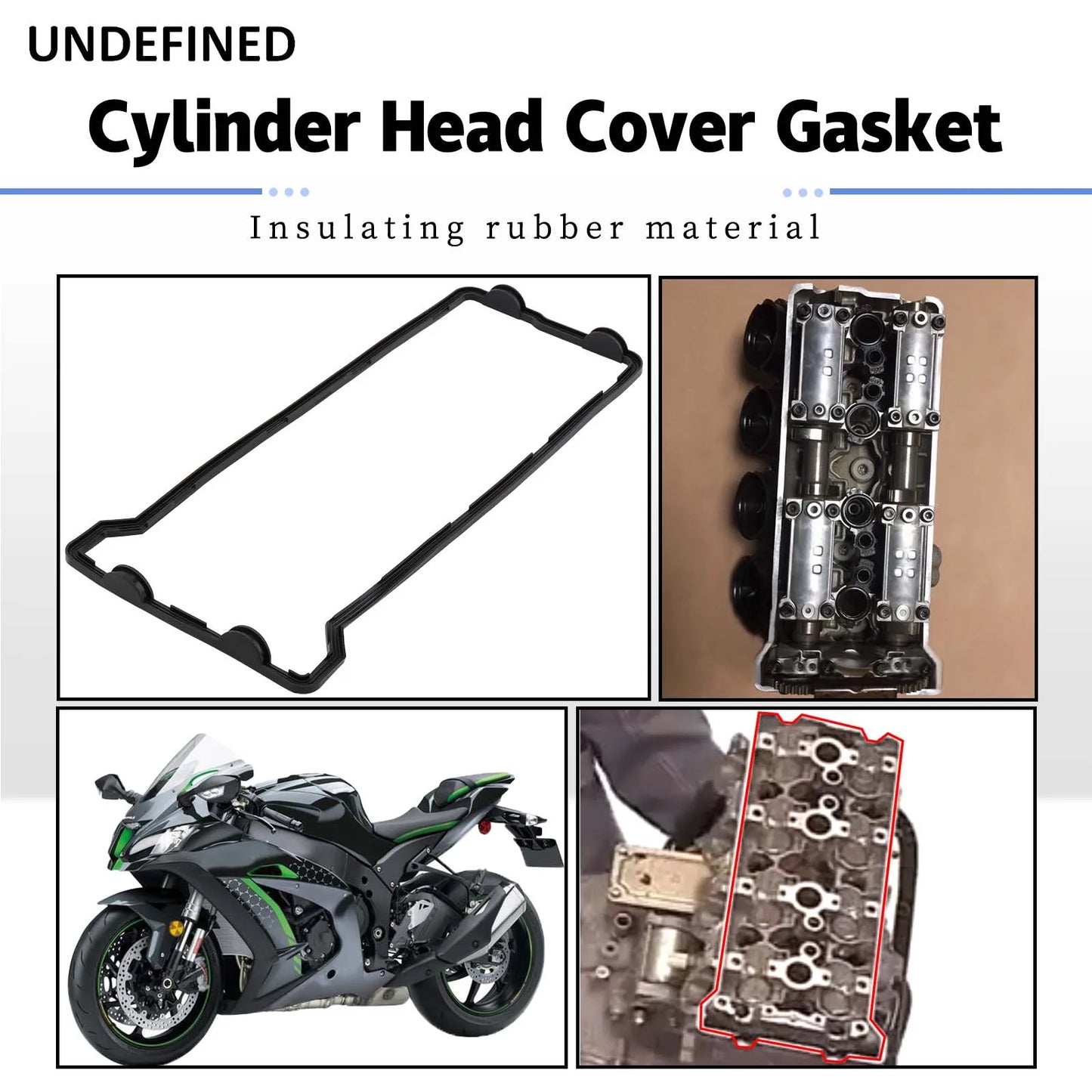 Valve Cover Gasket Fit For Kawasaki ZX1000 Ninja ZX-10R ZX10R 2004-2010 11061-0223 Moto Cylinder Head Cover Gaskets Engine Parts