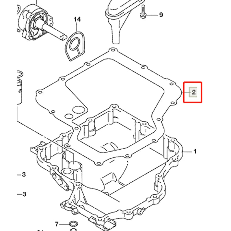 Motorcycle Engine Crankcase Oil Pan Cover Gasket Seal For SUZUKI GSX-R1300 Hayabusa B-King 11489-24F10 GSXR1300 GSX-R GSX