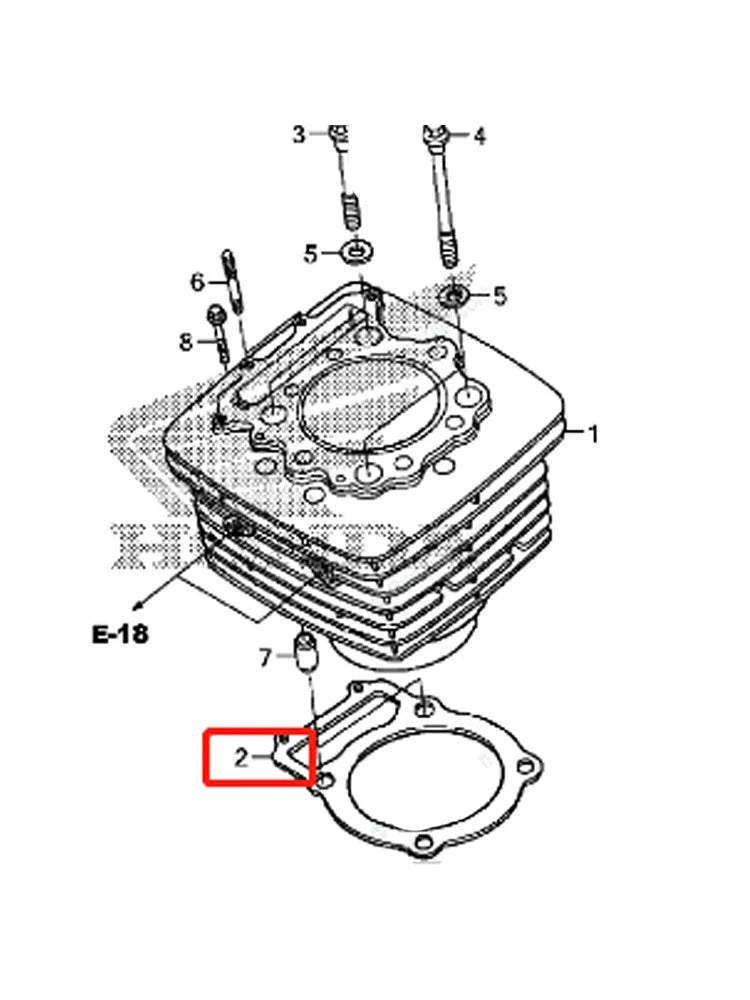 Motorcycle Engine Cylinder Base Seal Gasket  For Honda XR650L XL600R XR600R NX650 GB500 XR500R 12191-MN1-701