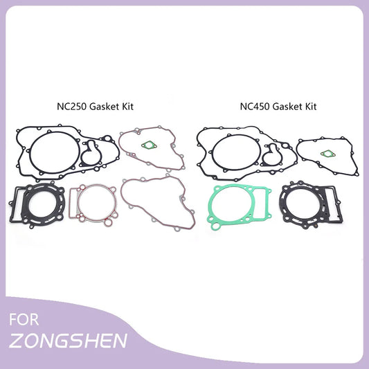 Motorcycle Engine Cylinder Complete Gasket Kit Top and Bottom Full Machine Pad Seals For AVANTIS Enduro MOTOLAND MOTAX ZONGSHEN