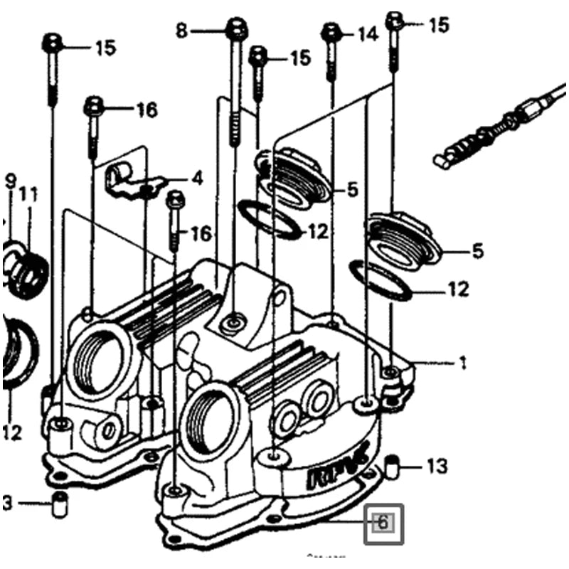 Motorcycle Engine Cylinder Head Cover Seal Gasket  For Honda XR250R 84-04 XR250L 91-96 XL250R 84-87 XR200R 12391-KR6-010